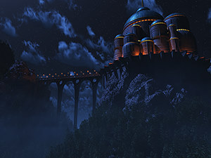 Moonlit Citidel:  Reworking of 'Citidel' done in 2008